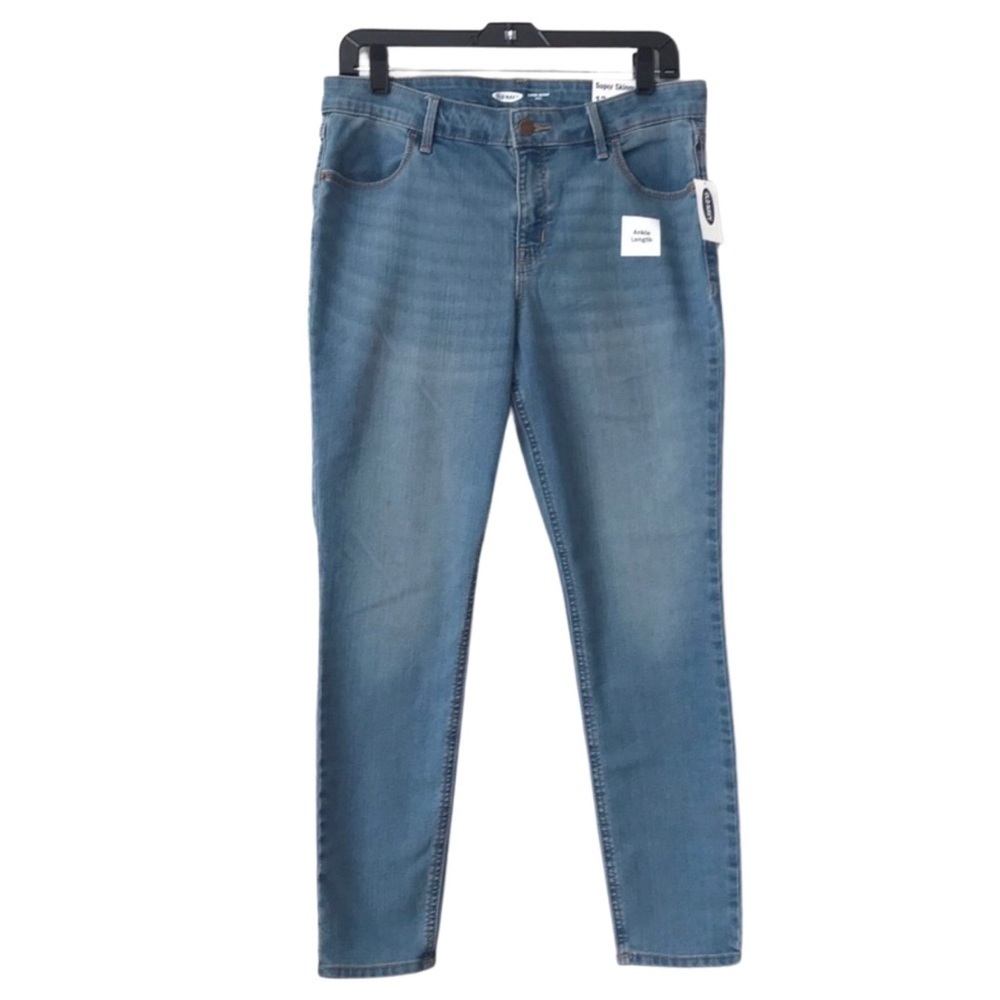 New! Old Navy Ankle Length Cropped Medium Wash Skinny Jeans 12